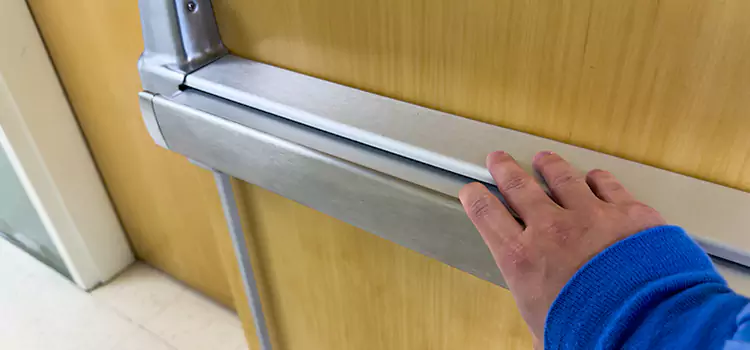 Installing a Push Bar on a Door Beverly Hills